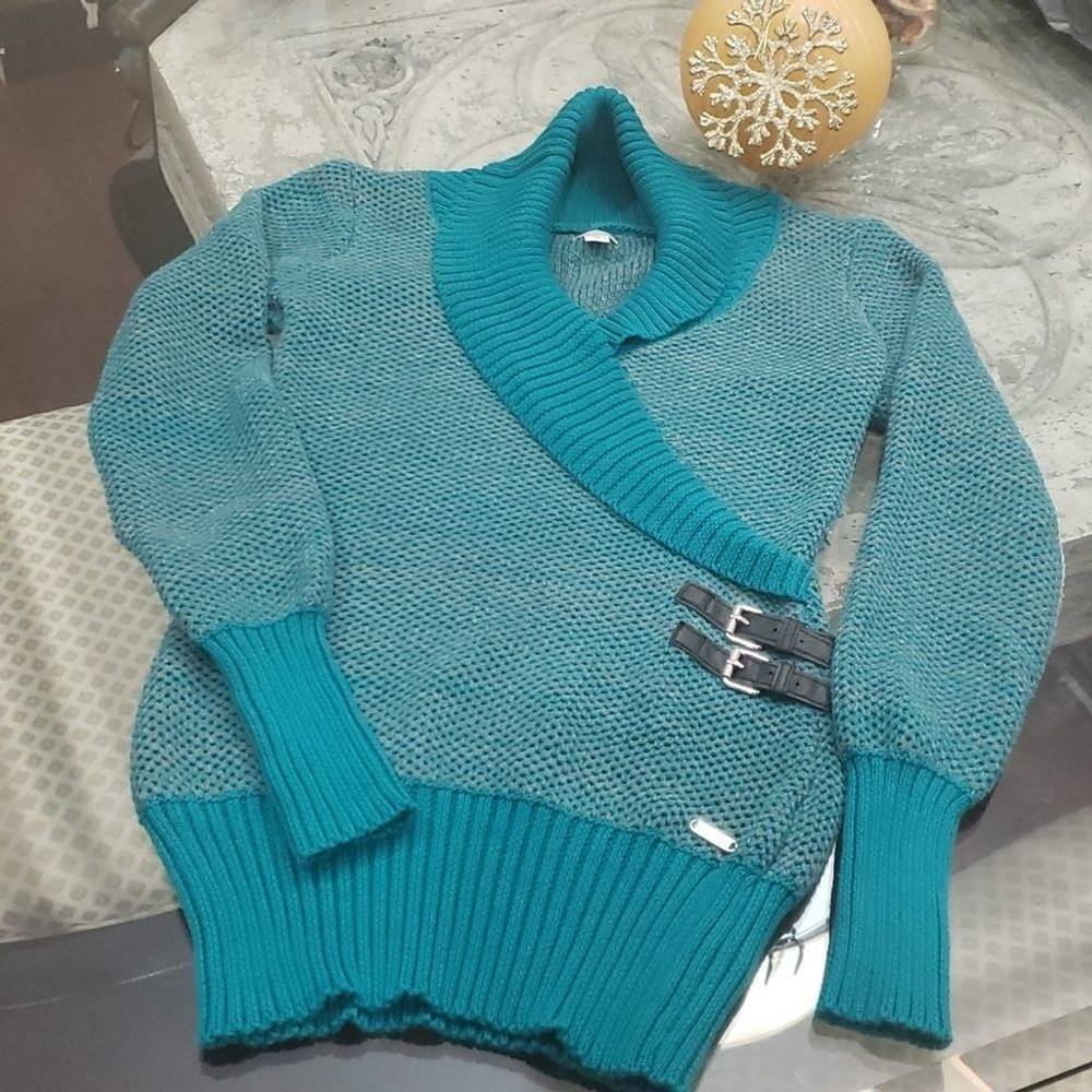 Guess KNIT CHUNKY THICK COTTON BLEND NEW SWEATER